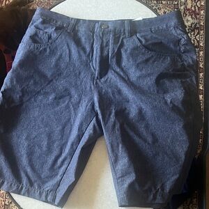 Puma Men's Dark Blue Flat Front Shorts golf